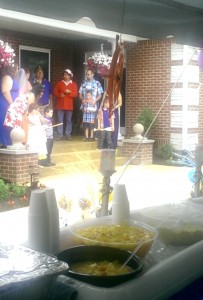 The theme for the wedding was Gilligan's Island.